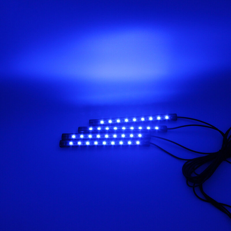 FStuning 17CM 자동차 LED 스트립 장식 램프 RGB 전화 APP 제어 Led 조명 장식 자동차 분위기 인테리어 조명 Led