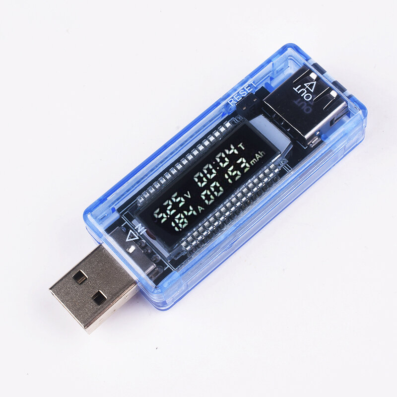 USB Pengukur Tegangan Volt Pengukur Amper Arus Tegangan Tester LCD Digital Display Baterai Kapasitas Tester Pengukuran USB Charge Indikator