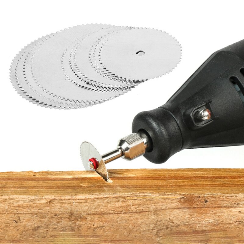 11pcs Mini lama per sega circolare disco da taglio per rettifica in acciaio inossidabile per dre-mel taglierina per metallo utensile rotante dischi da taglio per legno Powe