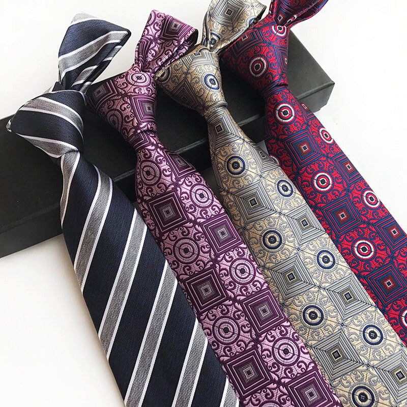 20 Styles Flower  Ties for Men Wedding Business Christmas Jacquard Gravatas Silk Ties 8cm Fashion Mens Ties Corbatas