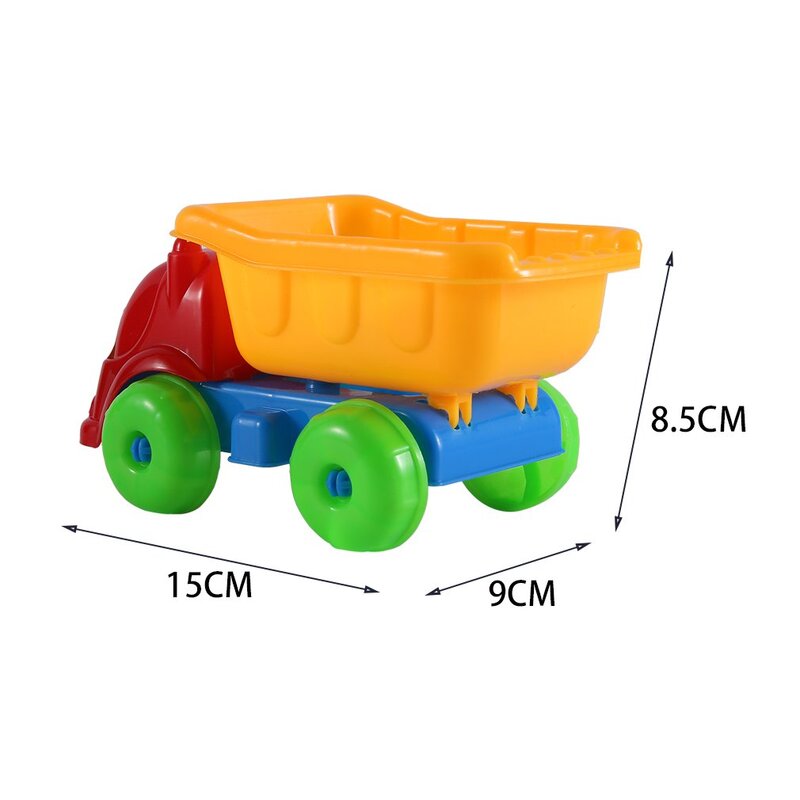 재미있는 어린이 해변 장난감 세트, 플라스틱 모래 놀이 세트, 야외 모래 준설 도구, 트럭 모래 준설 장난감, 11 개/세트