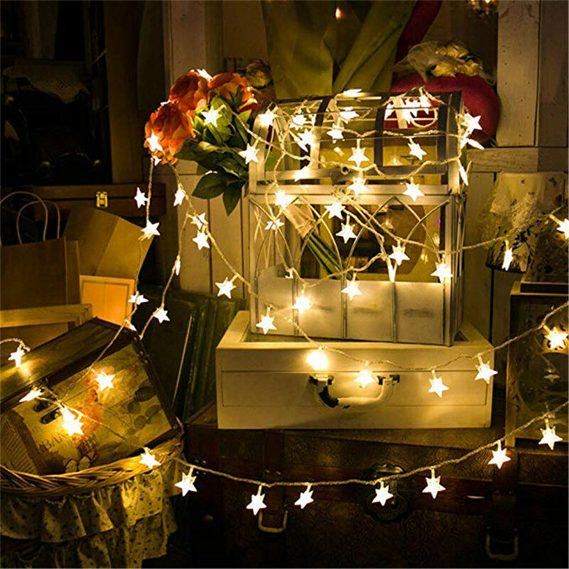 ECLH Fairy ไฟกันน้ำ LED Ball Fairy String 3M 5M 10M USB LED String Light Christmas Wedding ตกแต่งกลางแจ้ง