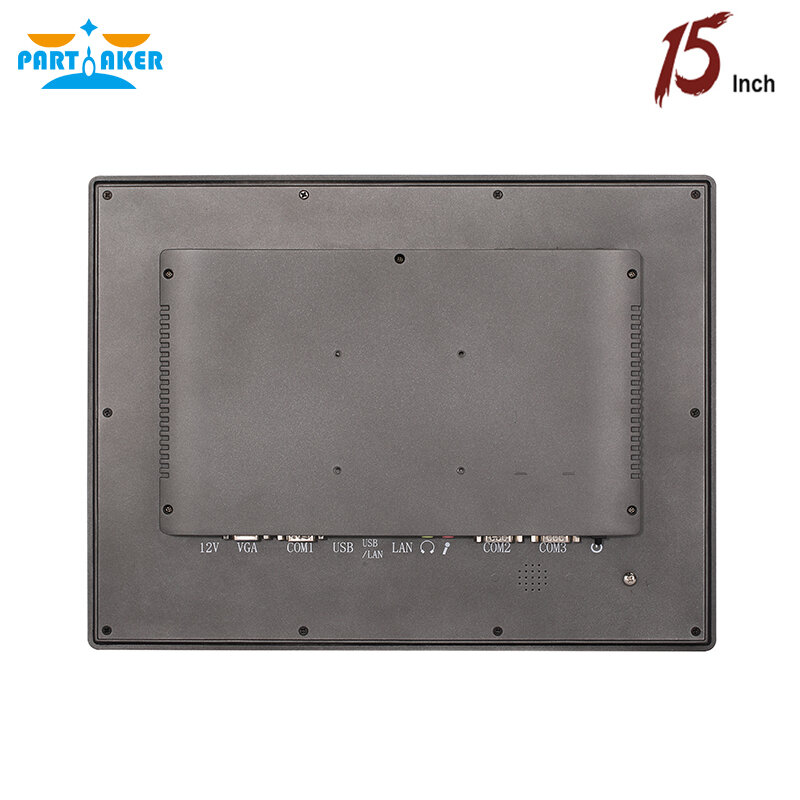 Partaker Z11 산업용 패널 PC IP65 올인원 PC 15 인치 인텔 셀러론 J1800 J1900, 10 포인트 정전 식 터치 스크린 포함