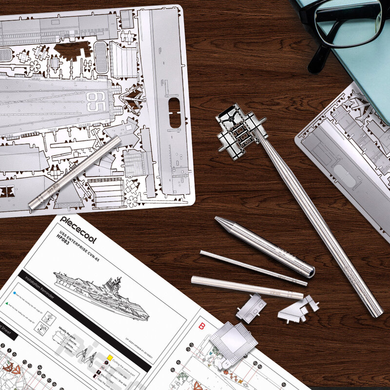Piececool-Kit de herramientas de modelo de 6 piezas para bricolaje, rompecabezas de Metal 3D