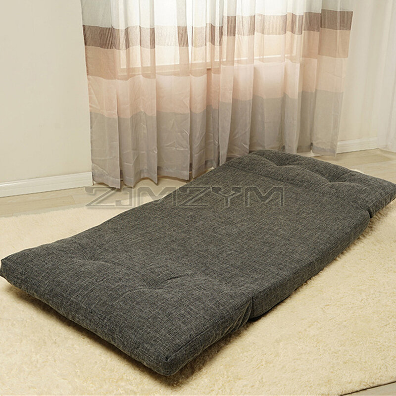 Criativo tatami algodão tecido de linho dobrável sofá moda preguiçoso sofá personalidade sofá cama