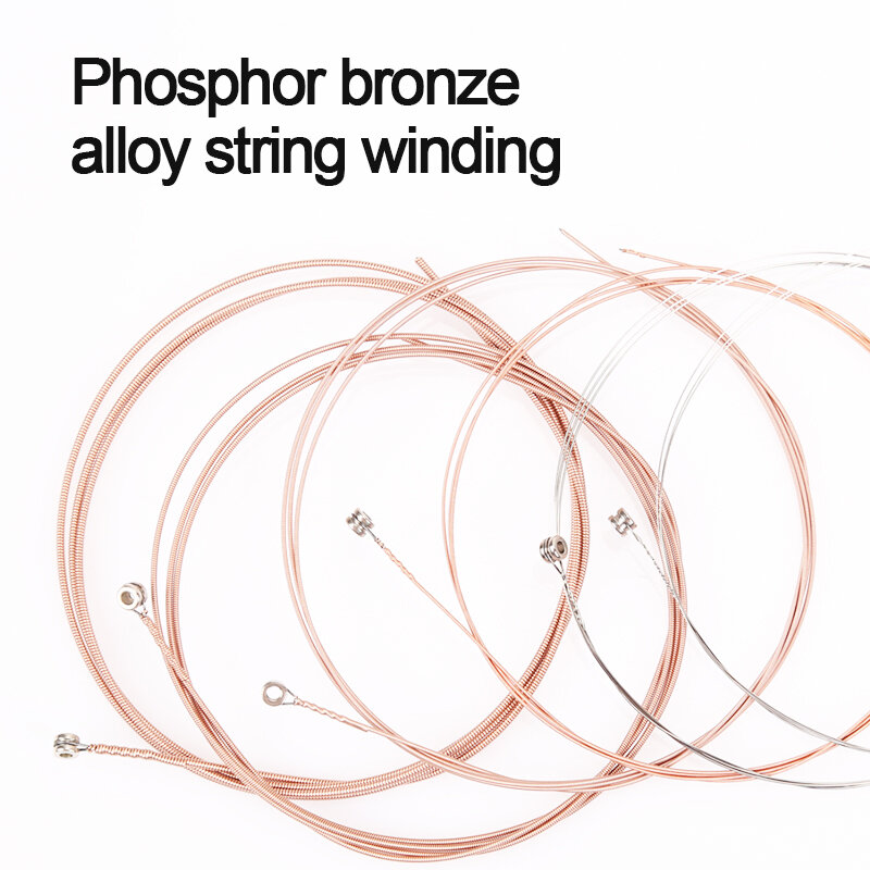 ชิ้นส่วนเครื่องดนตรีกีตาร์จำนวนมาก Strings Acoustic 011-052เครื่องดนตรีอุปกรณ์เสริม A203 Alice Guitar Strings