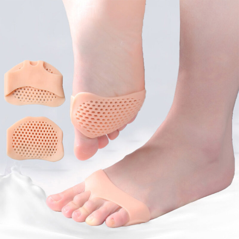 Forefeet almofadas de manga almofadas de cuidados com os pés 1 par gel toe separador tala pés manga almofadas para pés alívio da dor