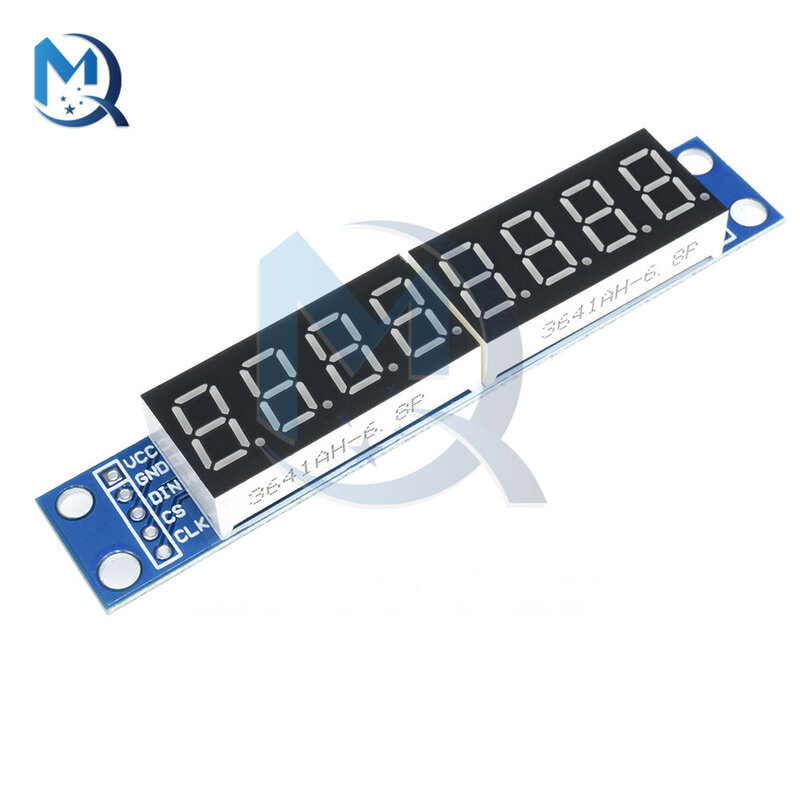 Módulo de Control de pantalla de tubo Digital de 8 dígitos, matriz de puntos LED MAX7219 para Arduino 3,3 V 5V, controlador de serie de microcontrolador de 7 segmentos