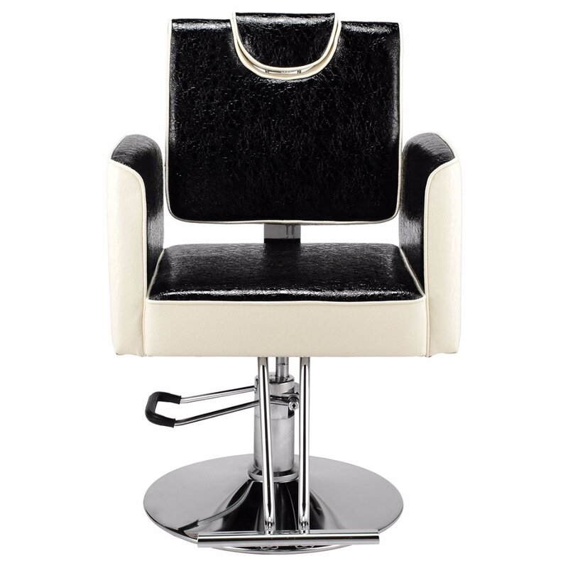 Chaises de coiffure chaise de barbier en cuir d'unité centrale coiffure beauté cheveux coupe Salon meubles hydraulique inclinable chaise de barbier