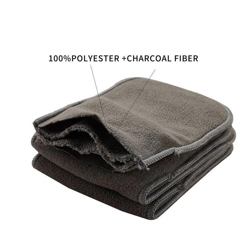 HappyFlute Bamboo Charcoal Baby Nappy Inserts 2Layers microfiber+2 Layers Microfiber Insert Diaper liner