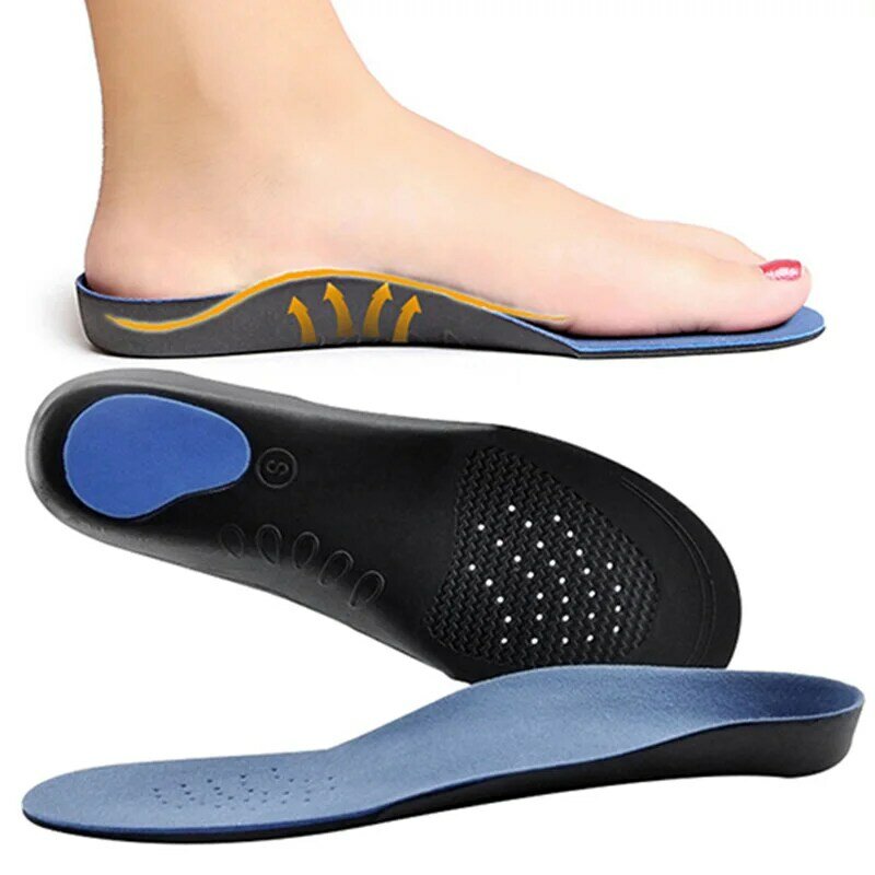 Semelles orthopédiques hautes unisexe pour femmes et hommes, coussin de Gel 3D, Support d'arc pour les douleurs du pied plat, Sp