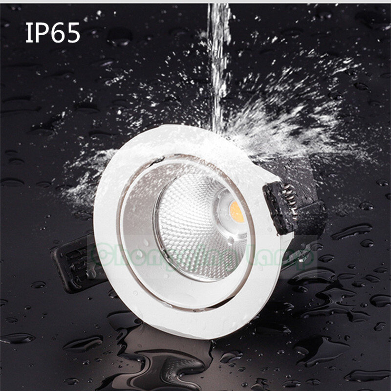 Impermeável lâmpada de cozinha led embutido chuveiro banheiro umidade-prova anti-óleo e anti-reflexo cob cozinha lamp7w12w15w