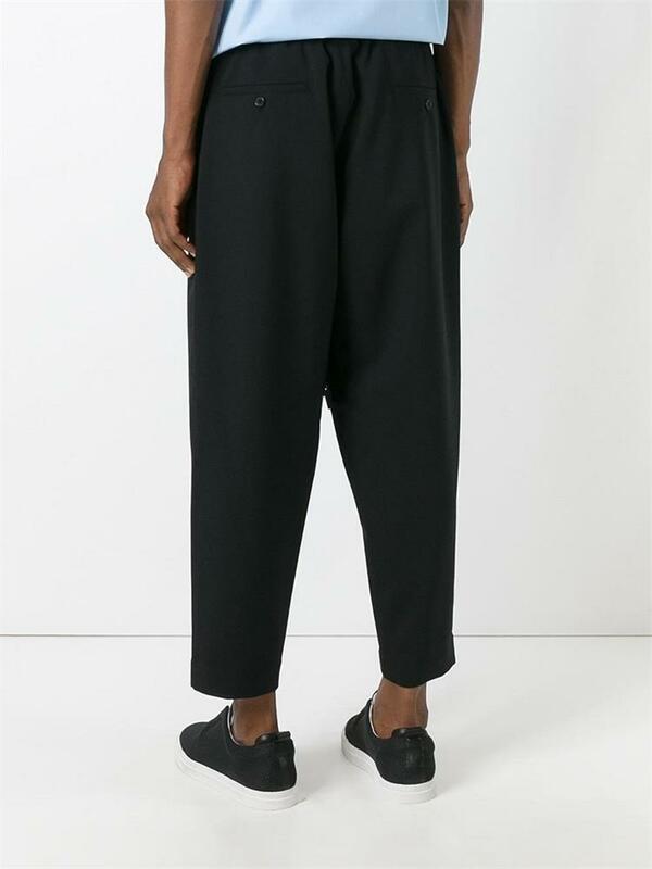Pantalon noir ample pour hommes, grande taille, ample, mode ville tendance, nouvelle collection