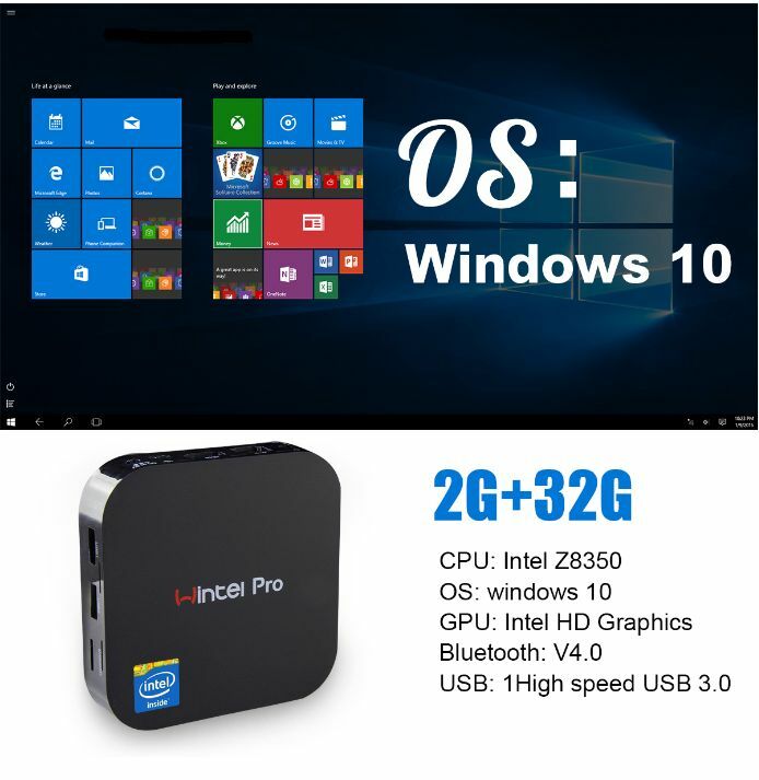 Tv box wintel com windows, produto original, mini pc, sistema operacional duplo, windows 8