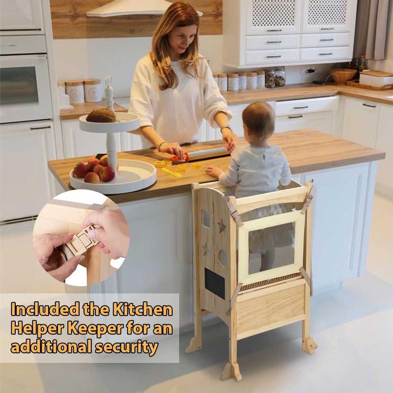 Kitchen Helper Tower sgabello da cucina sgabello di sicurezza sgabello per bambini sgabello per bambini sgabello per attività torre Montessori sgabello passo-passo