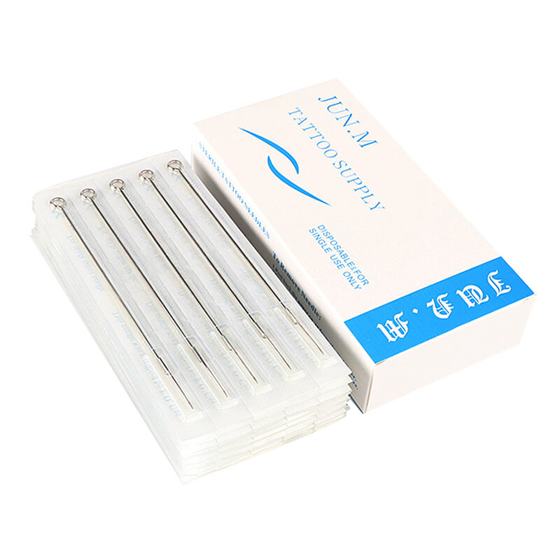 100pcs Assorted Sterilized Disposable Tattoo Needles M1/RS/RL/CM Permanent Makeup Stainless Steel Needle High Quality
