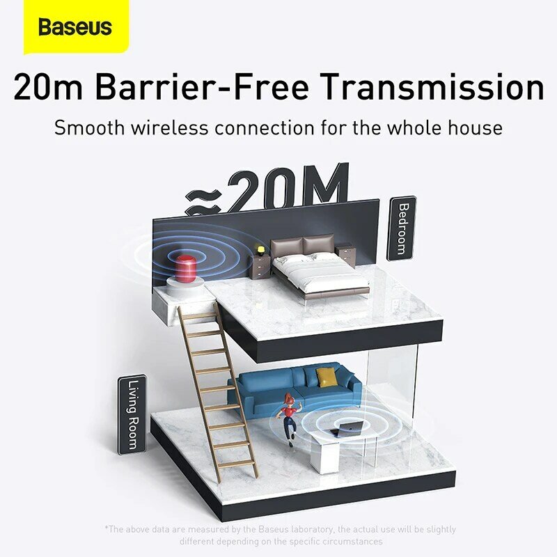 Baseus – adaptateur USB Bluetooth 5.1, 5.0 récepteur et transmetteur Audio de musique, pour PC, haut-parleur, ordinateur portable, souris sans fil