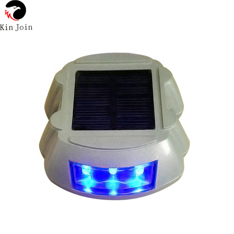 Solar led cross road stud reflector for traffic safety