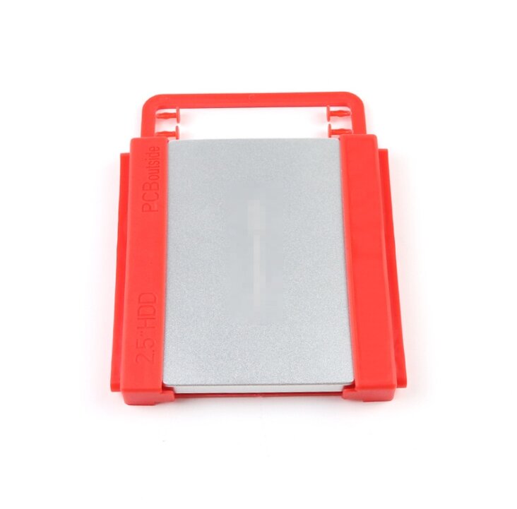 5 pces 2.5 "a 3.5" bay ssd hdd notebook disco rígido suporte adaptador ferroviário adaptador de plástico ambiental suporte de montagem
