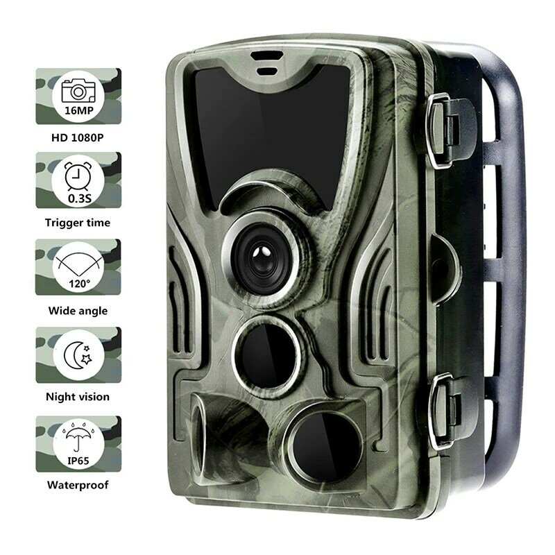 HC801A Hunting Trail Camera, Digitial Wildlife Scouting Camera, Night Vision, Motion Activated, 120°,0.3s,Outdoor Camera Trigger