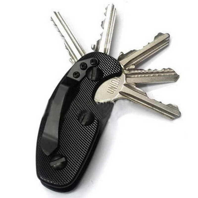 Llavero inteligente portátil para hombre, cartera con cadena para llaves de coche, organizador de llaves de bolsillo EDC, herramientas