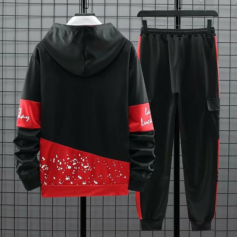 Mode Männer der Koreanischen Stil Trend Pullover Hoodies Männer + Casual Harajuku Streetwear Jogginghose Frühling Herbst Männer Kleidung Sets