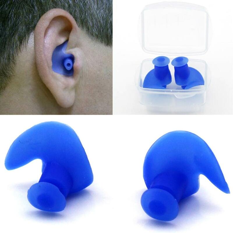 Tappi per le orecchie durevoli Texture delicata classica 1 paio tappi per le orecchie morbidi impermeabili tappi per le orecchie portatili in Silicone accessori per il nuoto