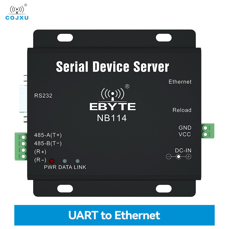 UART do Ethernet serwer szeregowy RS485 RS422 RS232 RJ45 MQTT HTTP TCP RTU UDP PLC Cojxu NB114 duża odległość Modbus brama Modem
