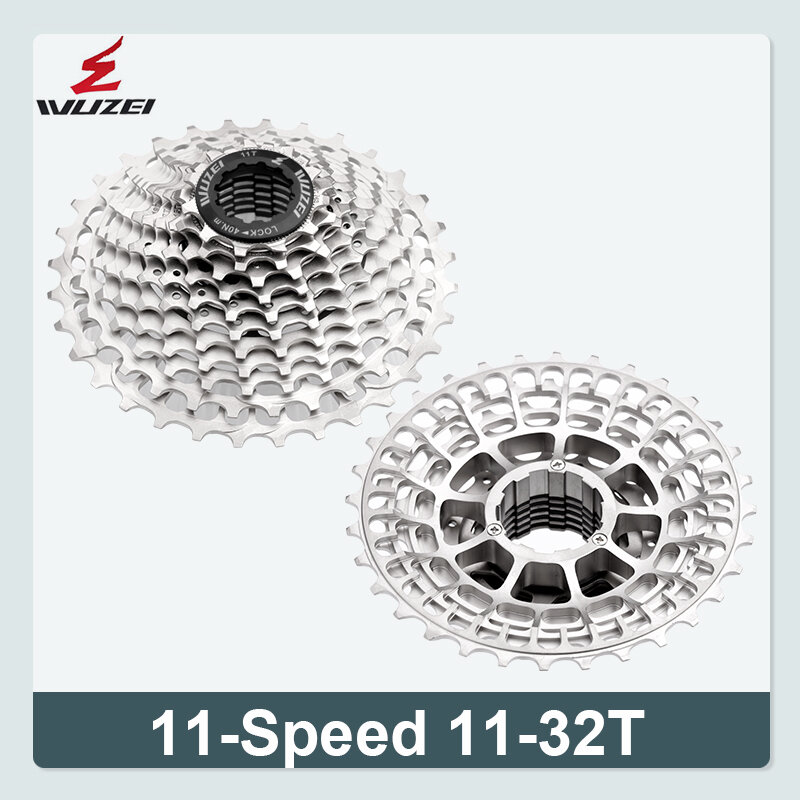 Wuzei-超軽量フリーホイールロードバイク用、自転車カセット、フライホイール、12速度、K7砂利、11vスプロケット、sl、cnc、11-28、32、34、36t、12