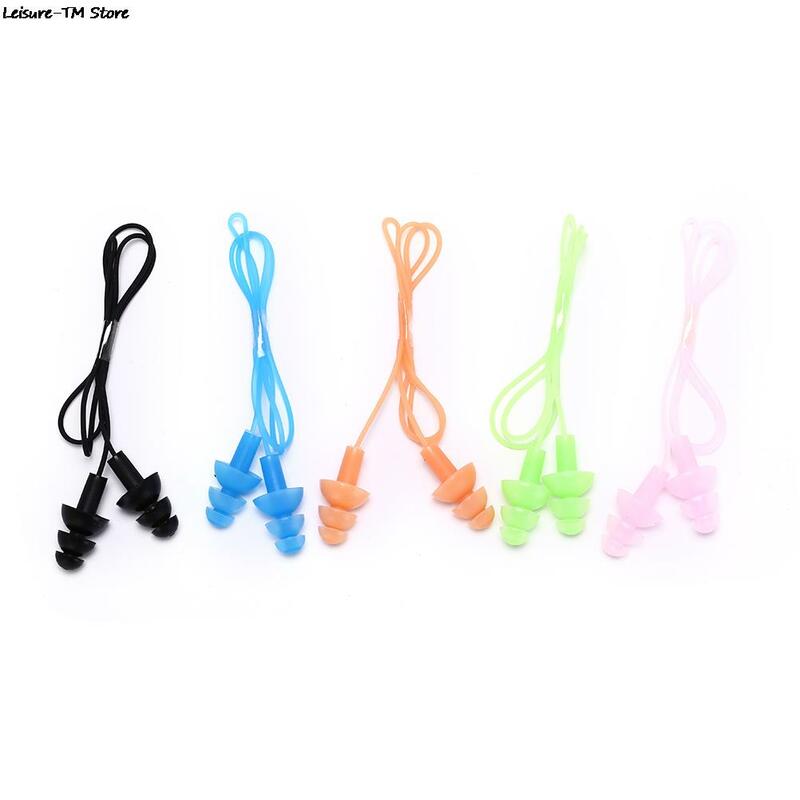 8 Colors Universal Soft Silicone Swimming Ear Plugs Earplugs Pool Accessories Water Sports Swim Ear Plug 1Pair