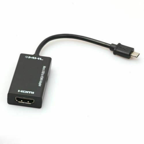PYMH-Cable adaptador Mini Micro USB 2,0 MHL a HDMI 1080P, adaptador de TV para Samsung Galaxy US, 17CM