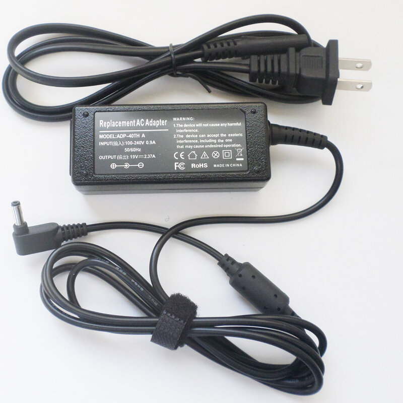 Cable de fuente de alimentación para cargador de batería, adaptador de CA de 19V y 2.37A para ASUS ZenBook UX360, UX360C, UX330CA, UX331, UX331U, UX331UN, UX330UA, UX330C