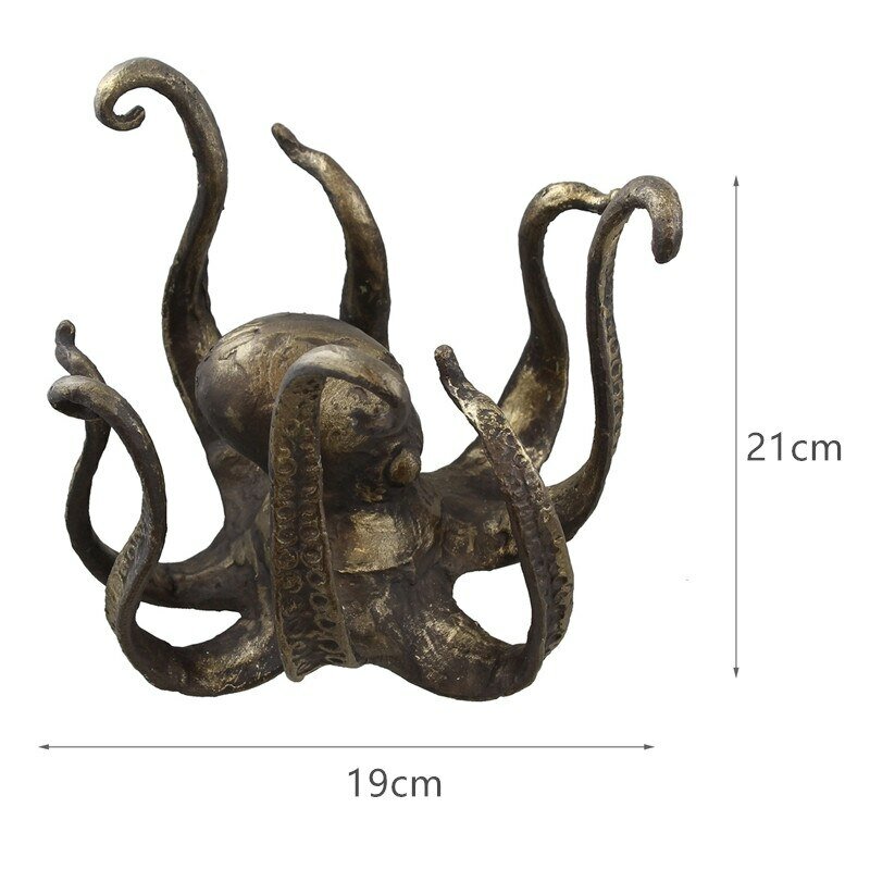 Octopus ผู้ถือแก้ว,ถ้วยชาผู้ถือขนาดใหญ่ตกแต่ง Resin Octopus ตาราง Topper/รูปปั้น Drop Shipping