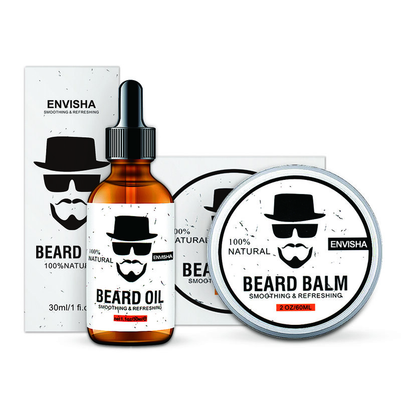 ENVISHA Growth Beard Care Oil Beard Cream Thicker More Full Thicken Hair For Men Grooming Treatment Clean Repair Moisturizing