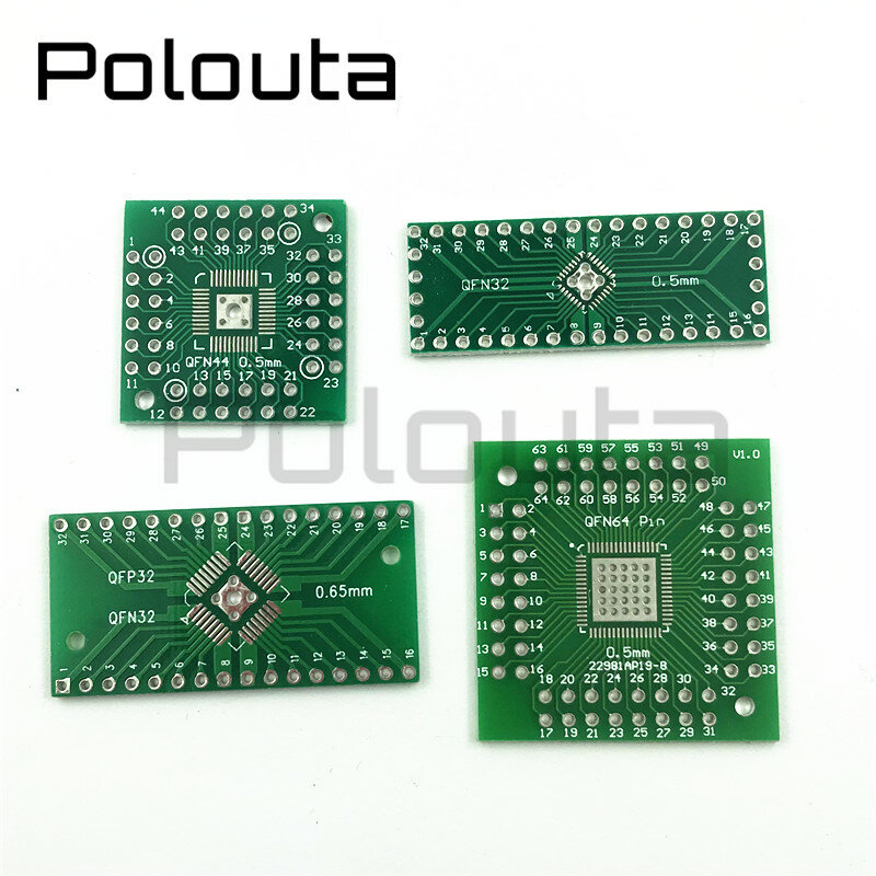 10 Pcs/lot Polouta Switchboard QFN32 Patch To Direct Dip 0.5 Pcb Board Triac Circuit Board Breadboard Adapter Sot Copper Plate