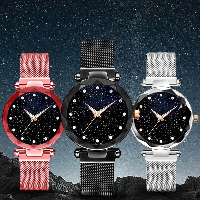 Luxury Starry Sky Watch Magnetic Band Women Quartz Wristwatch Diamond Watches Women Montre Relogio Reloj Mujer Часы Женские