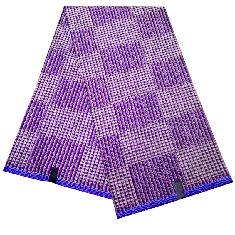 2019 najnowsze wysokiej jakości wzory Ankara African Wax Nigeria z nadrukiem w kratkę tkaniny woskiem 6 metrów dużo