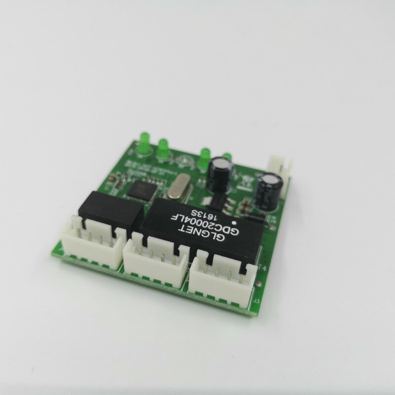 Mini Módulo de placa de circuito de interruptor ethernet de 5V-12V para Módulo de interruptor ethernet de 10/100mbps, placa PCBA de 3/4/5 puertos, placa base de 5V y 12V