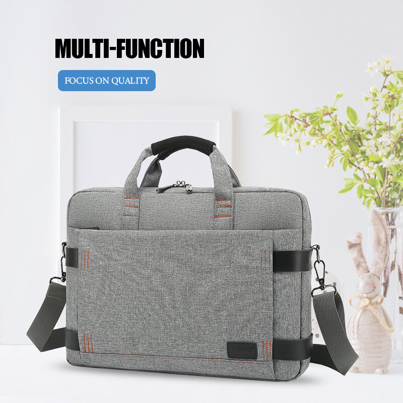 Bolsa personalizada bolsa feminina para laptop, bolsa de ombro com capa para laptop e documentos