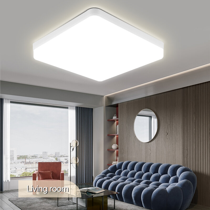 Luces de techo LED para habitación, lámpara de techo moderna de 15W, 20W, 30W, 50W, Panel de luz Led de 220V, accesorio de iluminación ultrafino para dormitorio y cocina