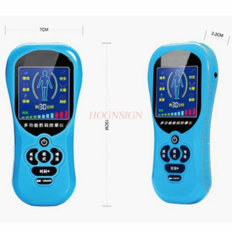 Opladen Multifunctionele Digitale Meridiaan Stimulator Nek Schouder Taille Full Body Mini Elektrische Cervicale Massage Apparaat