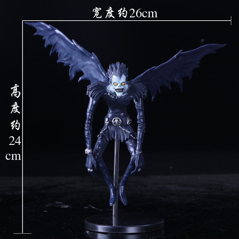 24CM New Anime Death Note Deathnote L Ryuuku Ryuk Rem PVC Action Figure Anime Collection Model Statue Toy Dolls
