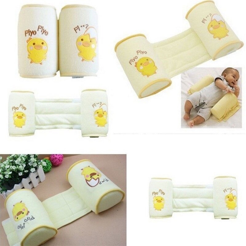 Sleep Home Anti Roll cabeza plana ajustable segura dormitorio bebés pequeños algodón esponja mezcla bebé Anti-rollover almohada ropa de cama