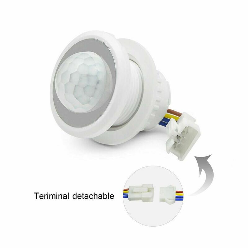Sensor de movimiento infrarrojo PIR, interruptor de Control automático de luz, Detector de retardo de tiempo para iluminación del hogar, 110/220V