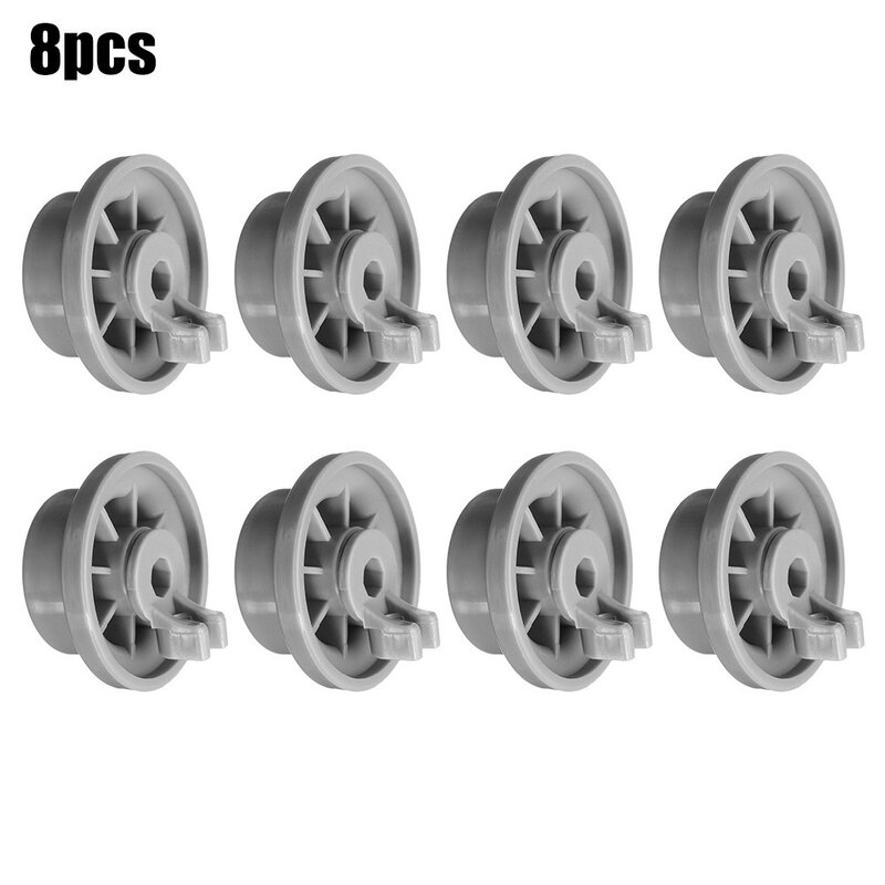8Pcs Dishwasher Wheel Durable 165314 Dishwasher Lower Rack Wheel Replacement Fit For Neff /Kenmore Dishwasher Accessories