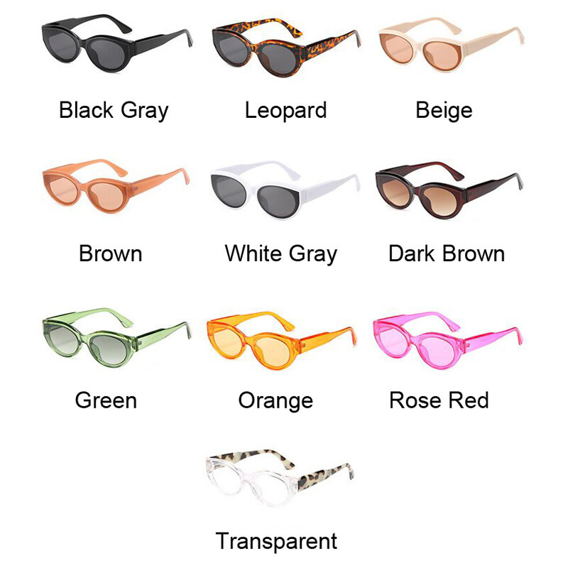 여성용 개성 고양이 눈 선글라스, 빈티지 캔디 컬러 그라데이션 선글라스, 여성 패션 브랜드, 여성 힙합