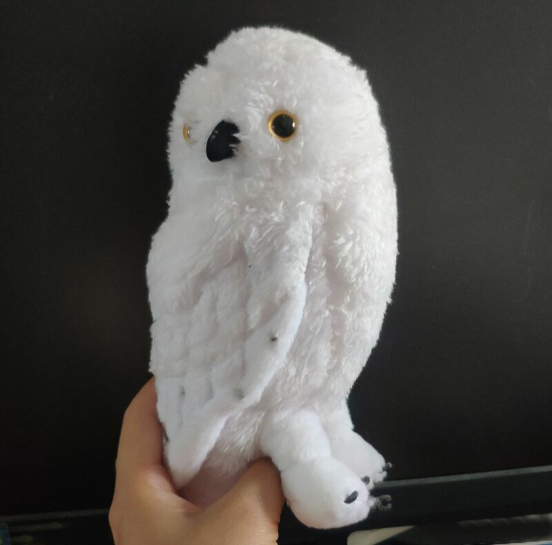 18cm Hedwig sowa wypchane pluszowe zabawka w kształcie zwierzątka śnieżna sowa dla dorosłych dzieci prezenty