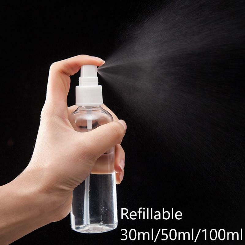 30ml/50ml/100ml Refillable Mini Perfume Spray Bottle plastic Alcohol Atomizer Portable Travel Cosmetic Container Perfume Bottle