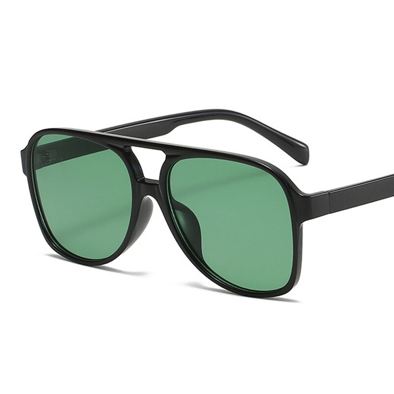 Солнцезащитные очки в винтажном стиле женские, модные брендовые солнечные очки в большой оправе, карамельные цвета, в стиле Ins, авиаторы