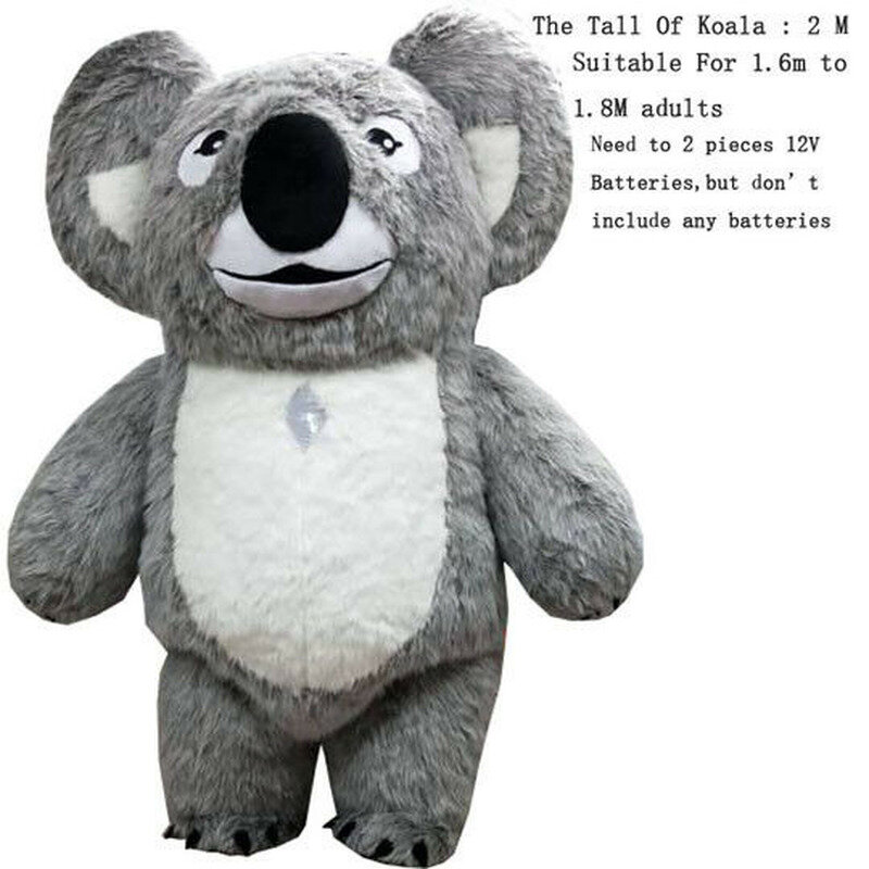 200-250cm reklama Koala nadmuchiwany kostium maskotki garnitury kostium 2m/2.5m sukienka urodzinowa jakości Deluxe! 100% tak samo jak zdjęcia!